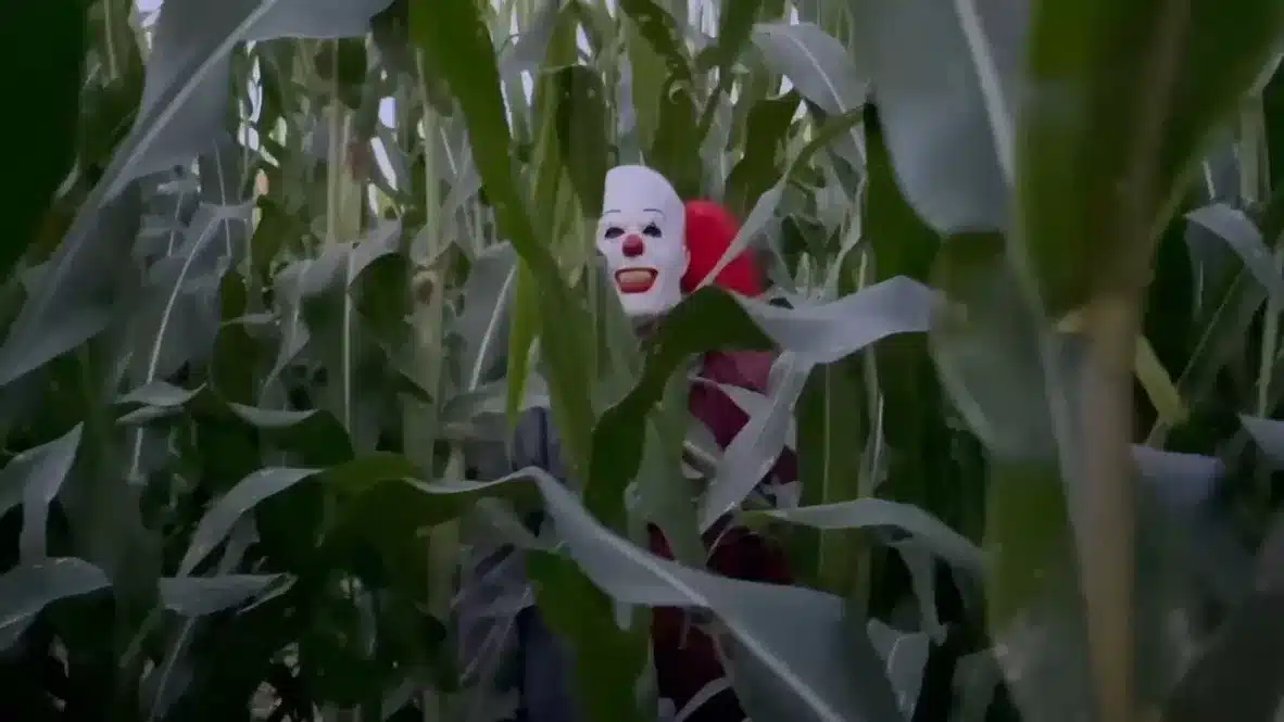 Pennywise Standing in the Middle of Corn Field Tucson Terror in the Corn