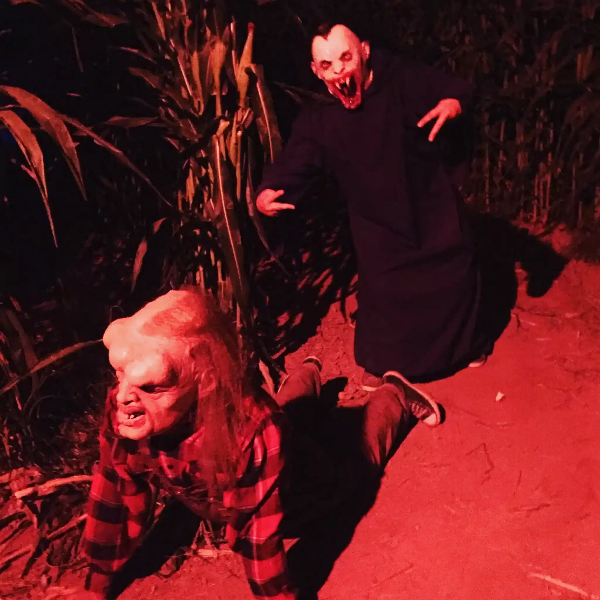 Creepy Characters in Cornfield Wearing Scary Masks Tucson Terror in the Corn